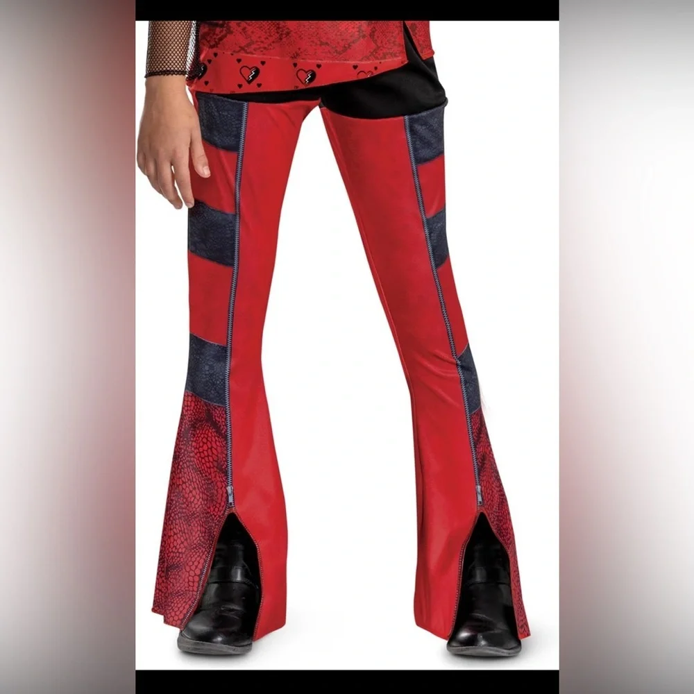 NEW Descendants The Rise of Red Costume Jumpsuit *NO WIG* Girls Size Large 10-12
